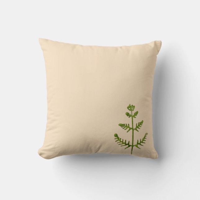 spring green  throw pillow (Front)