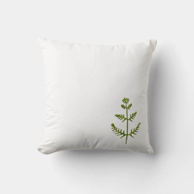 spring green  throw pillow (Front)