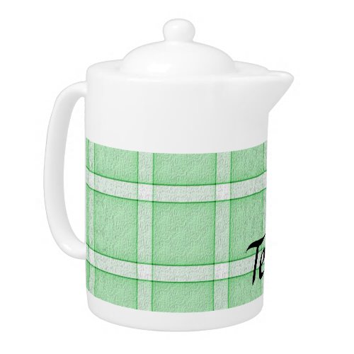 Spring Green Tile Teapot