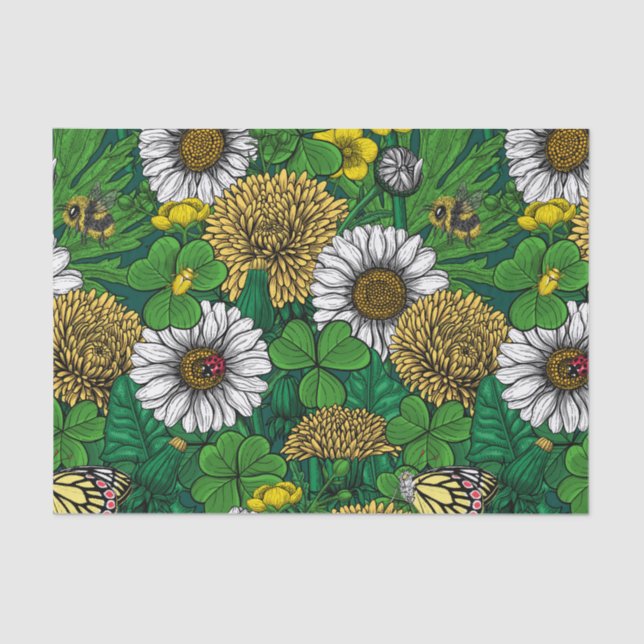 Spring green tissue paper (Front)