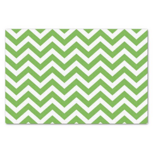 Spring Green  White Chevron Wedding Birthday Tissue Paper