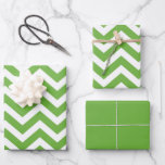 Spring Green & White Chevron Wedding Birthday Wrapping Paper Sheets<br><div class="desc">This stylish Spring Green and White Chevron Print graphic design is perfect for any project. The Spring green and white color palette gives it a classic look that can be used in a variety of projects. It's perfect for a modern, minimalistic, and sophisticated look that will make your design stand...</div>