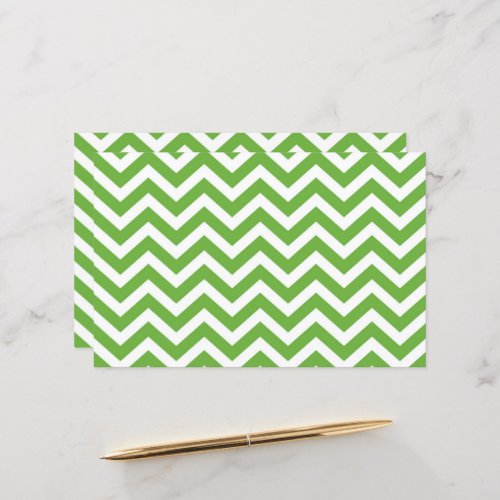 Spring Green  White Chevron Wedding Cardstock