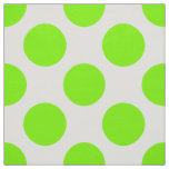 Spring Green &amp; White Polka Dot Pattern  Fabric