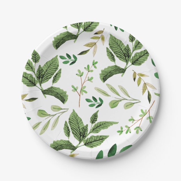 spring paper plates