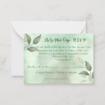 SPRING GREENERY WEDDING R.S.V.P IN VIETNAMESE