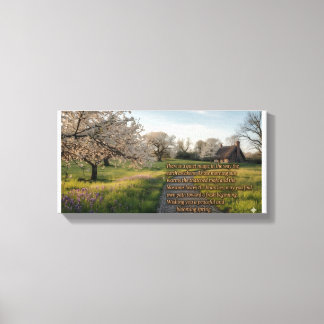 Spring greeting canvas print