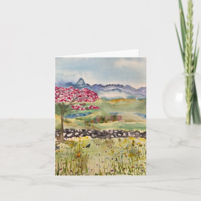 Spring greeting card - four seasons collection (Front)