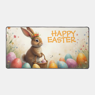 Spring Greetings from the Easter Bunny Desk Mat