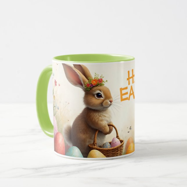 Spring Greetings from the Easter Bunny Mug (Front Left)