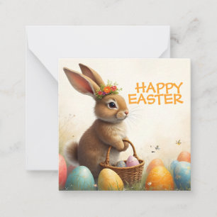 Spring Greetings from the Easter Bunny Note Card