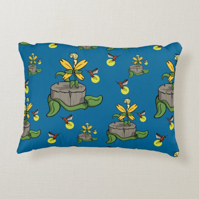 Spring Greets Summer Accent Pillow (Back)