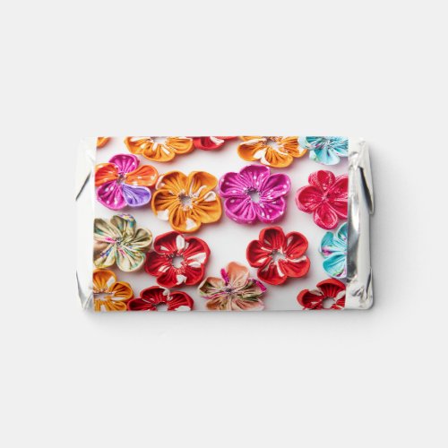 Spring Handmade sewn fabric Flowers Multicolor  Hersheys Miniatures