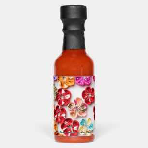 Spring Handmade sewn fabric Flowers Multicolor  Hot Sauces