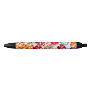Spring Handmade sewn fabric Flowers Multicolor  Pen
