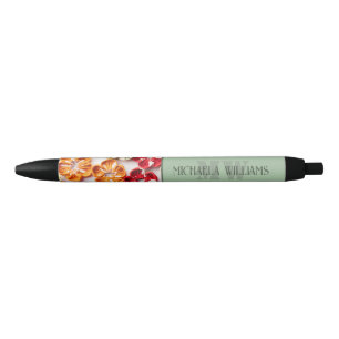 Spring Handmade sewn fabric Flowers Multicolor Pen