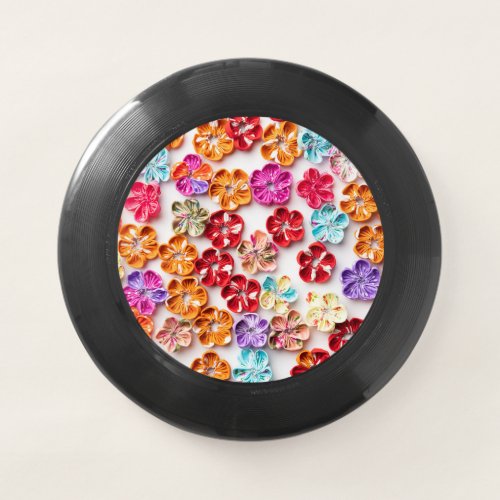 Spring Handmade sewn fabric Flowers Multicolor  Wham_O Frisbee