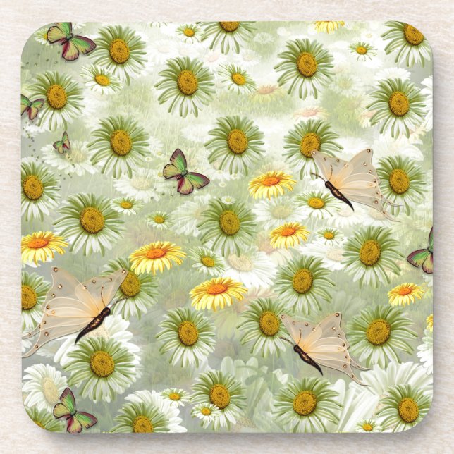 Spring has arrived beverage coaster (Front)