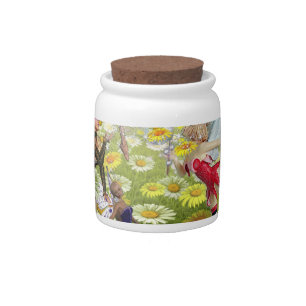 Spring has arrived candy jar