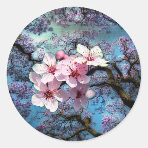 Spring has arrived  classic round sticker