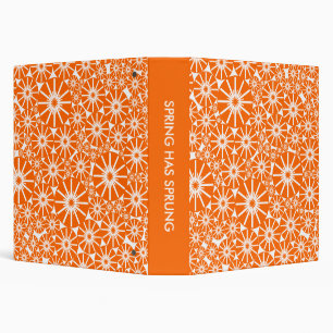 SPRING HAS SPRUNG (1.5ins) - Orange on White Binder