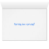 Spring Has Sprung Cards (Inside Horizontal (Bottom))