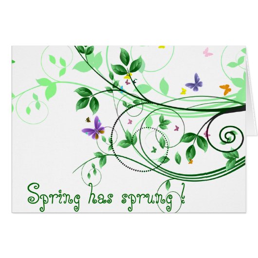 Spring has sprung cards (Front Horizontal)
