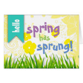 Spring has sprung! cards (Front Horizontal)