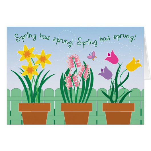 Spring has sprung! cards (Front Horizontal)