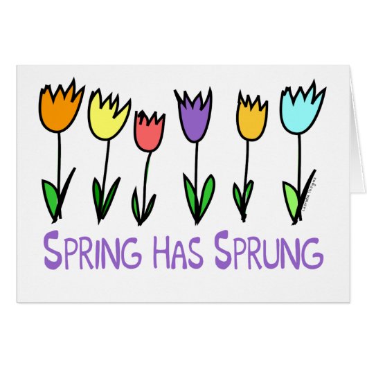 Spring has Sprung Cards (Front Horizontal)