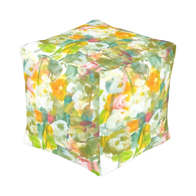 Spring has Sprung II Pouf (Angled Front)