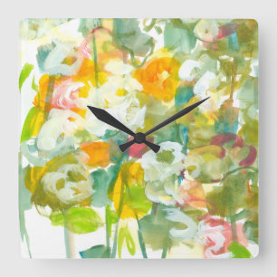 Spring has Sprung II Square Wall Clock