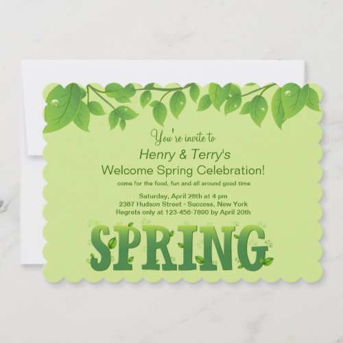 Spring Has Sprung Invitation