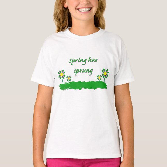 spring has sprung simple kid design T-Shirt (Front)