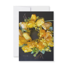Spring Has Sprung - Yellow Floral Wreath