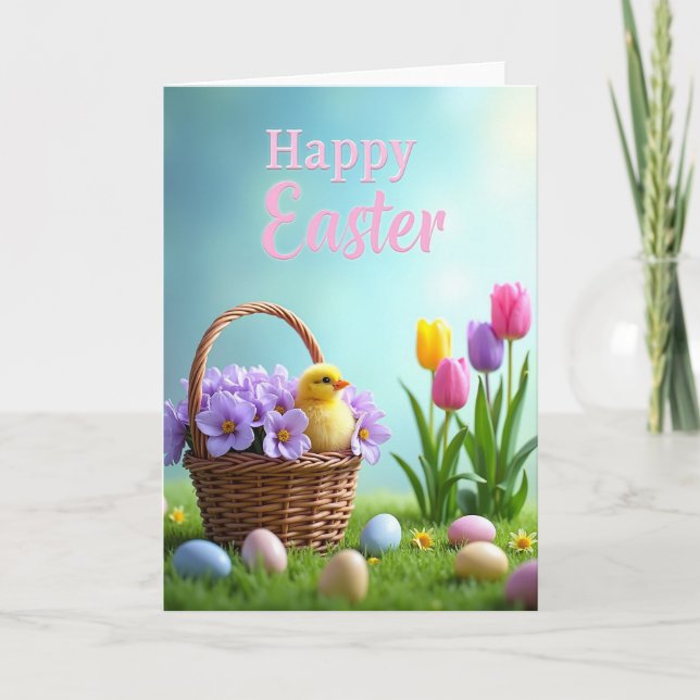 Spring Hatchling Easter Card (Front)