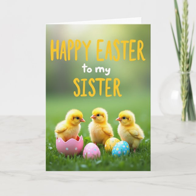 Spring Hatchlings Greeting Card (Front)