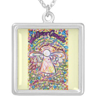 Spring Hearts Angel Cancer Cannot Necklace Jewelry
