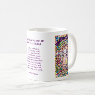Spring Hearts Angel Cancer Cannot Poem Coffee Mugs