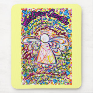 Spring Hearts Angel Mousepad