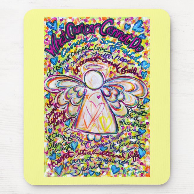 Spring Hearts Angel Mousepad (Front)