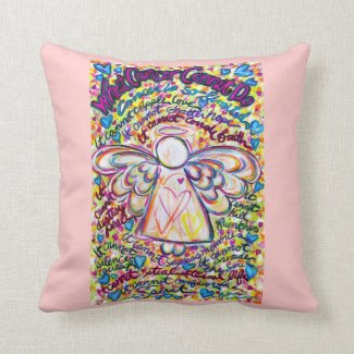 Spring Hearts Cancer Angel Decorative Throw Pillow