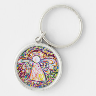 Spring Hearts Cancer Cannot Do Angel Keychain