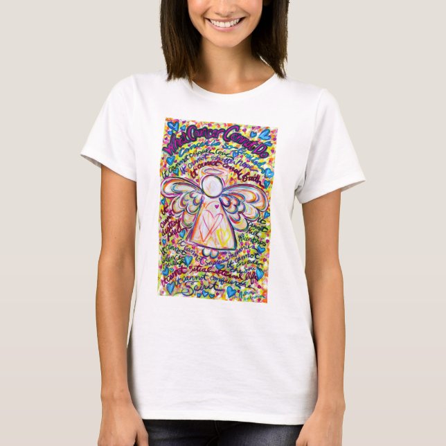 Spring Hearts Cancer Cannot Do Angel T-shirt (Front)