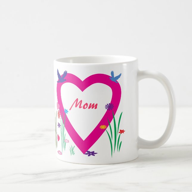 Spring, Hearts, Love Mother's Day Coffee Mug (Right)