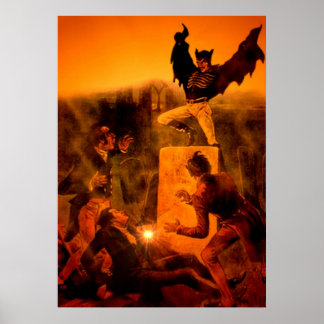 spring heeled jack number 3 poster