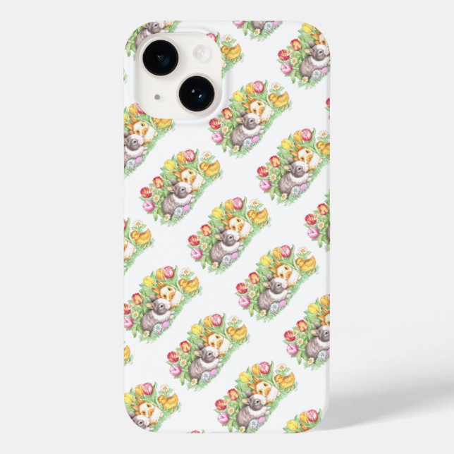 Spring Holiday Easter Bunny Case-Mate iPhone Case (Back)