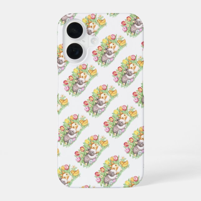 Spring Holiday Easter Bunny Iphone Case (Back)