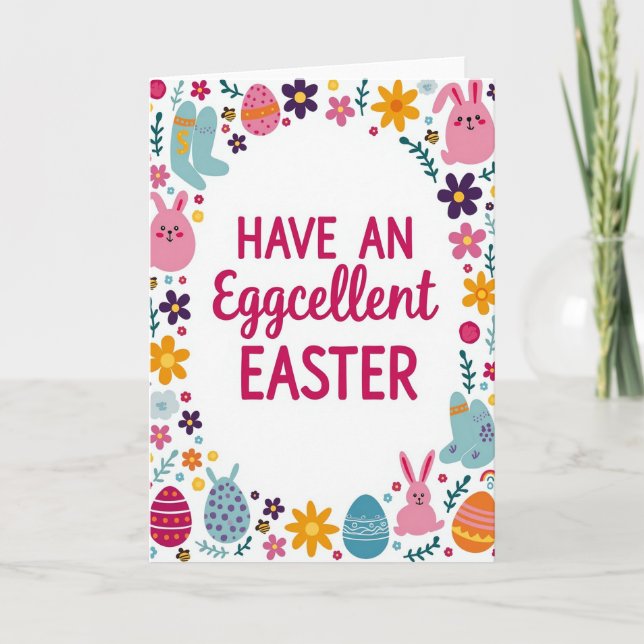 Spring Holiday Fun Greeting Card (Front)