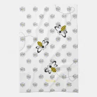 Bee Kitchen Towel Farmhouse Bee Decor Bee Home Decor Spring 